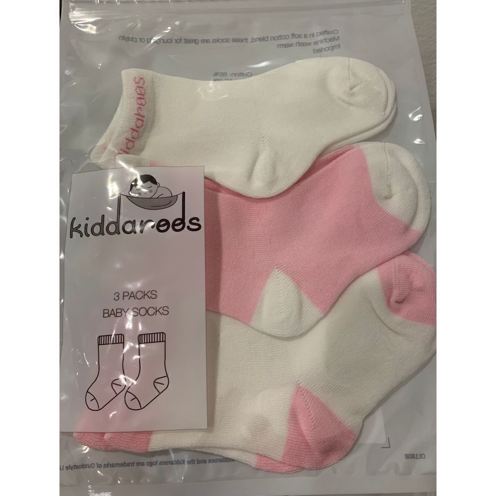 Baby Socks, 3 Pack, Infant Sock Cotton Set Girl and Boy
